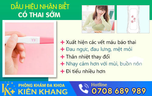dấu hiệu nhận biết có thai